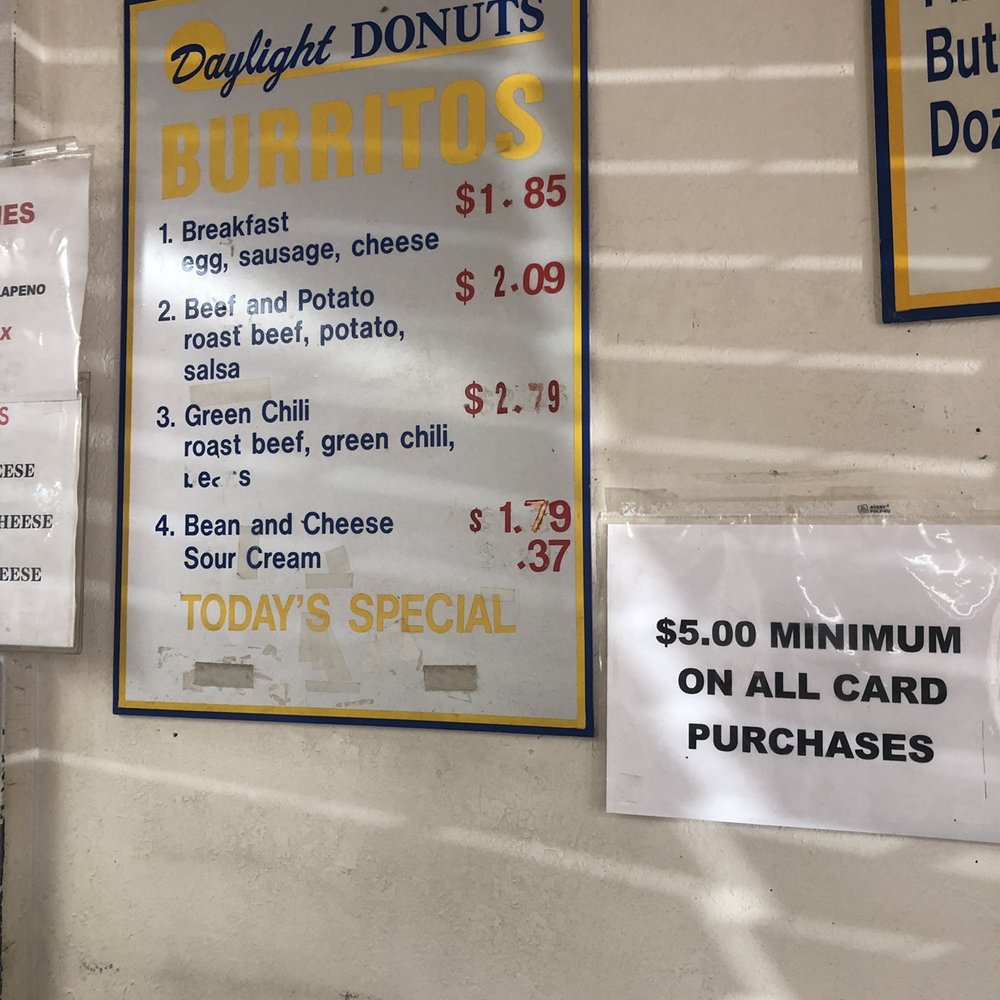 Daylight Donuts - Burritos!! Mmmm... - Donuts Near Me - Alamogordo, New Mexico