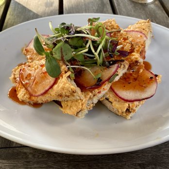 Ardsley Station - Pimento Cheese Bruschetta (small plate) - Wine Bars Near Me - Savannah, Georgia Ardsley Station - Pimento Cheese Bruschetta (small plate) - Wine Bars Near Me - Savannah, Georgia