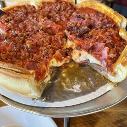 Meat deep dish pizza Meat deep dish pizza