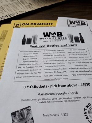 Menu photo 2 World of Beer Richmond, VA Menu photo 2 World of Beer Richmond, VA