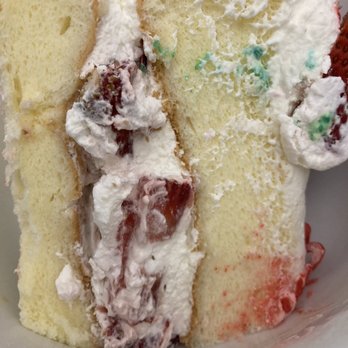 Sunset Bakery - Inside the strawberry cake. - Bakeries Near Me - San Francisco, California Sunset Bakery - Inside the strawberry cake. - Bakeries Near Me - San Francisco, California