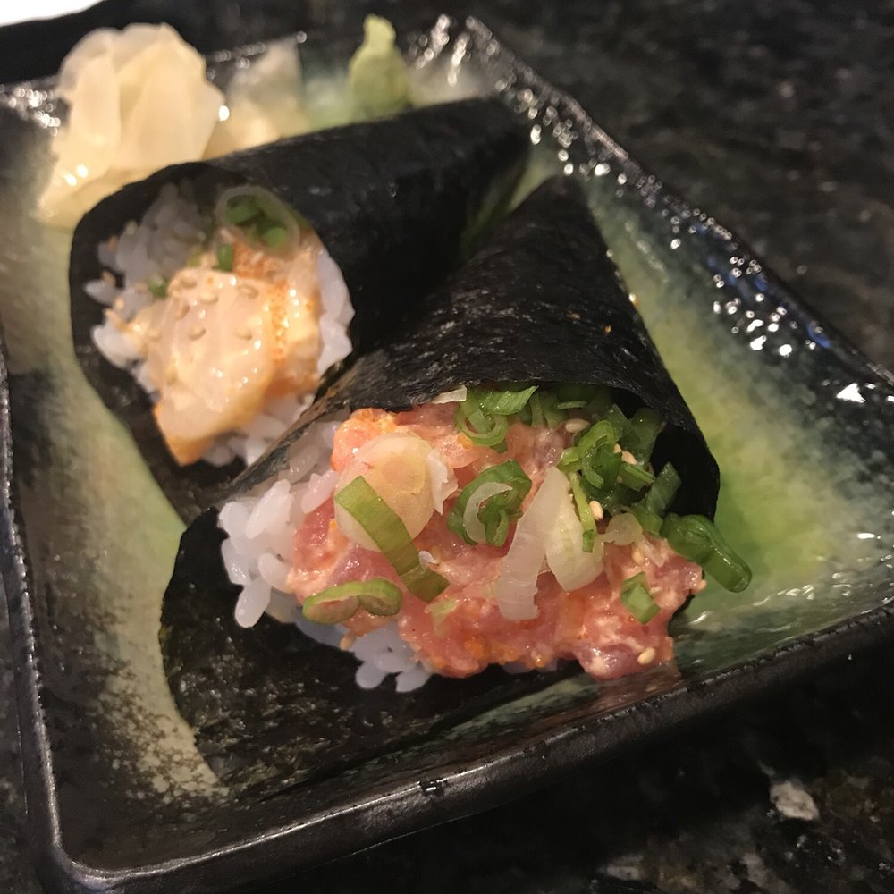 Torizen - Spicy Scallop & Spicy Tuna Handroll - Japanese Near Me - Schaumburg, Illinois Torizen - Spicy Scallop & Spicy Tuna Handroll - Japanese Near Me - Schaumburg, Illinois
