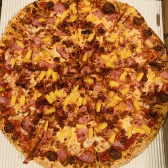 Santos Pizza - Hawaiian + Canadian Bacon + Bacon - Pizza Near Me - Santa Ana, California Santos Pizza - Hawaiian + Canadian Bacon + Bacon - Pizza Near Me - Santa Ana, California