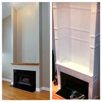 Windy City RDM - Fireplace before and after - General Contractors Near Me