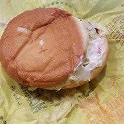 McDonald's - Supposed to be a mcchicken...more like a mayo sandwich