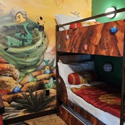 Kids bunk bed with trundle
