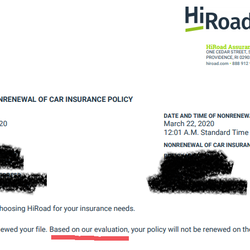 HiRoad - What was their Evaluation based on? because according to their app and picture number 3 i have a good driving rate with them as they MONITOR