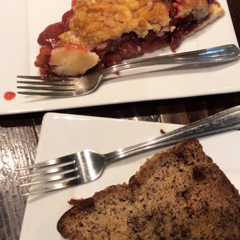 Wick's Café - Strawberry rhubarb pie and chocolate chip banana bread - Cafes Near Me - Vancouver, British Columbia