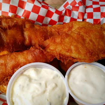Sequoia Brewing - All-you-can-eat Fish and Chips (this was a monthly special item)—the fish pieces were huge and perfectly fried - American Near Me - Fresno, California