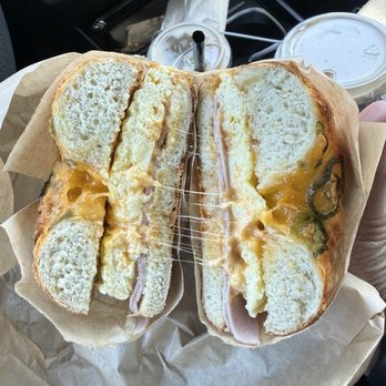 Blvd Coffee - Jalapeño Egg Ham and Cheese Bagel - Coffee & Tea Near Me - San Jose, California