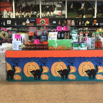 Pinkie's - a display of halloween products - Beer, Wine & Spirits Near Me - Amarillo, Texas