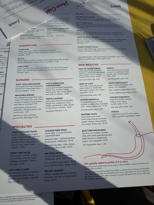 Menu photo 5 Plaza Cafe Downtown Santa Fe, NM