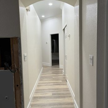 Benitez Electric Solution - Hallway lights changed to recessed and chimney electrical installed into the wall. - Electricians Near Me Benitez Electric Solution - Hallway lights changed to recessed and chimney electrical installed into the wall. - Electricians Near Me
