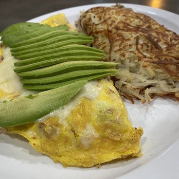 The Grill - Avocado, Bacon & Cheese Omelette - Burgers Near Me - Fullerton, California The Grill - Avocado, Bacon & Cheese Omelette - Burgers Near Me - Fullerton, California