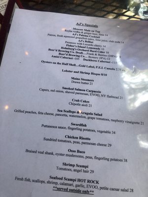 Menu photo 1 Anthony J's Bistro Mystic, CT