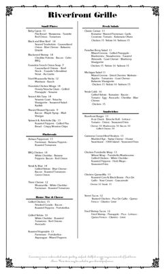 Menu photo 5 Riverfront Grille Bay City, MI