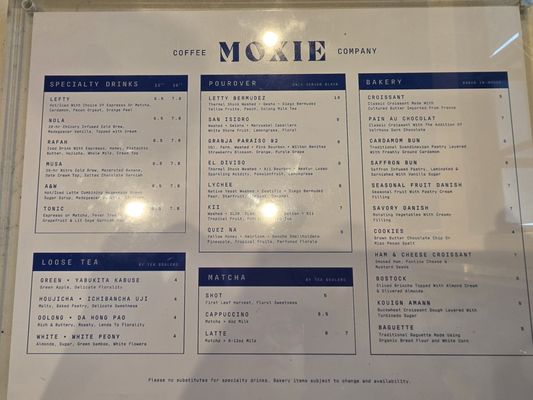 Menu photo 1 Moxie Coffee Phoenix, AZ Menu photo 1 Moxie Coffee Phoenix, AZ