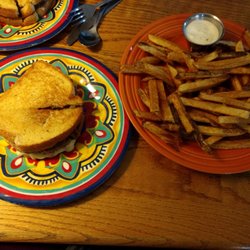 Allegany Liquor Store - Joe's Patty-Melt and fresh cut fries.