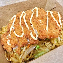 A Wok - Shrimp katsu fried noodle