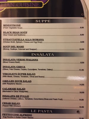 Menu photo 6 Virgilio's Charlotte Amalie, VI Menu photo 6 Virgilio's Charlotte Amalie, VI
