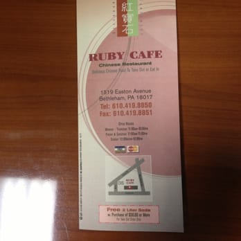 Ruby Cafe - Chinese Near Me - Bethlehem, Pennsylvania