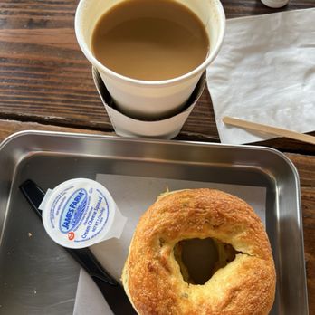 3Thyme - Bagel Americano $8 plus $1 for cream cheese - Coffee & Tea Near Me - Los Angeles, California 3Thyme - Bagel Americano $8 plus $1 for cream cheese - Coffee & Tea Near Me - Los Angeles, California