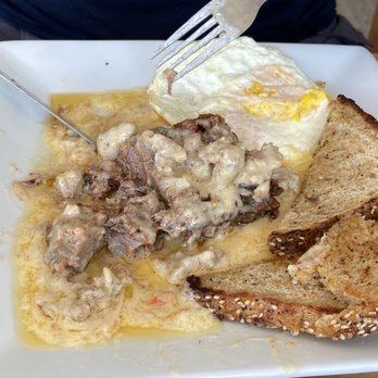 Sunglow Restaurant - Chicken fried steak. Actual steak. Sausage gravy and butter melt - Cafes Near Me - Bicknell, Utah