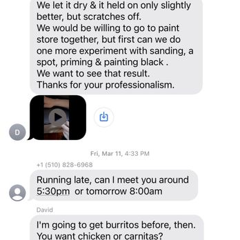 Rodriguez Painting - 5/9 screenshots of texts with Oscar - Painters Near Me Rodriguez Painting - 5/9 screenshots of texts with Oscar - Painters Near Me