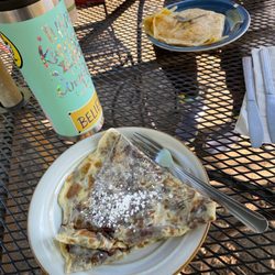 Conscious Coffee - Nutella crepe and tomato cheddar crepe