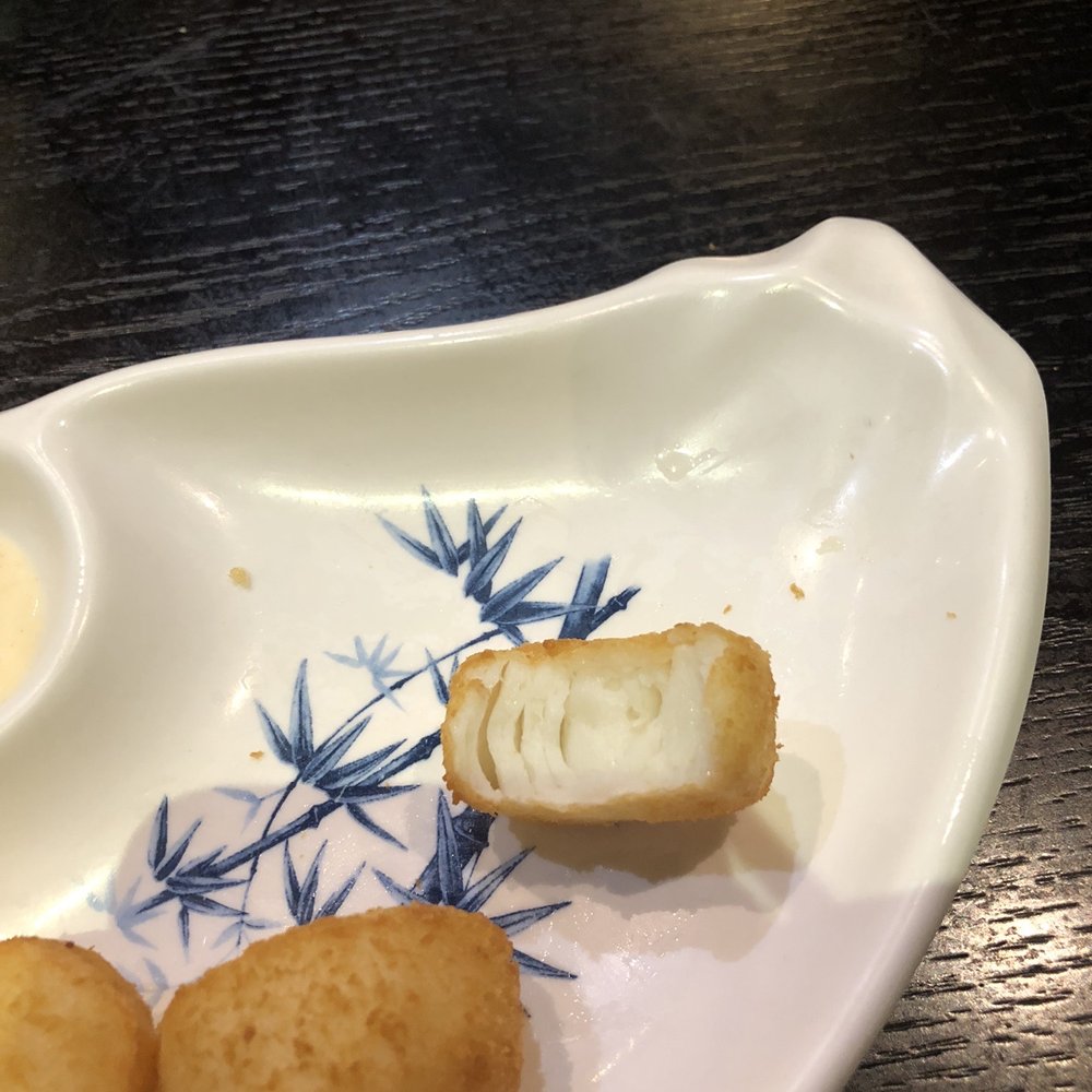Sushi Naper - Says this is scallop but it's imitation scallop. - Sushi Bars Near Me - Naperville, Illinois Sushi Naper - Says this is scallop but it's imitation scallop. - Sushi Bars Near Me - Naperville, Illinois
