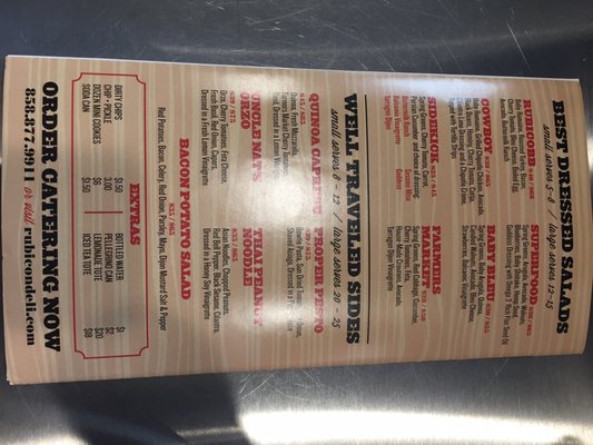 Menu photo 8 Rubicon Deli San Diego, CA