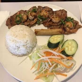 Anh Hong Saigon - Pork and shrimp rice plate - Vietnamese Near Me - Milpitas, California Anh Hong Saigon - Pork and shrimp rice plate - Vietnamese Near Me - Milpitas, California