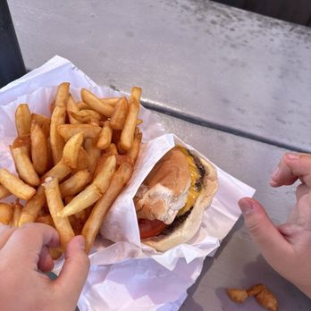 Jack's Hamburgers - Cheese Burger with fries for the kiddo - Burgers Near Me - Santa Cruz, California Jack's Hamburgers - Cheese Burger with fries for the kiddo - Burgers Near Me - Santa Cruz, California