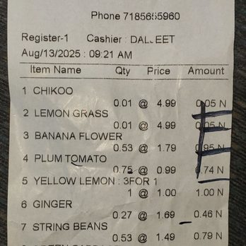 Apna Bazaar Cash & Carry - Check your recipet. - International Grocery Near Me - Jackson Heights, New York