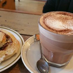 Morning Magpie - Baked goods with hot chocolate