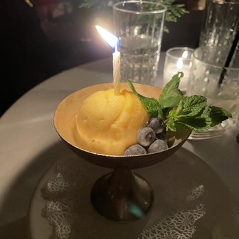 Duane Park - Birthday passion fruit sorbet - Supper Clubs Near Me - New York, New York Duane Park - Birthday passion fruit sorbet - Supper Clubs Near Me - New York, New York