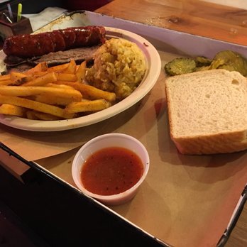 Stiles Switch BBQ & Brew - 2 meat platter - Barbeque Near Me - Austin, Texas