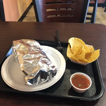 Los Burritos - Complementary chips and salsa with my burrito. - Mexican Near Me - Chesapeake, Virginia
