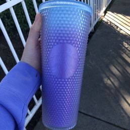 Purple and blue iredescent tumbler