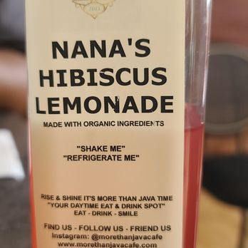 More Than Java Café - Nana's Hibicus Lemonade - Juice Bars & Smoothies Near Me - Savage, Maryland