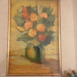 Affare Fatto - Oil Painting and Broach
