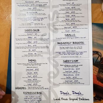 Doug's Day Diner - Centennial - Front of menu - Diners Near Me - Centennial, Colorado Doug's Day Diner - Centennial - Front of menu - Diners Near Me - Centennial, Colorado
