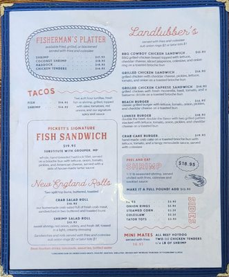 Menu photo 3 Picketts Seafood New Smyrna Beach, FL Menu photo 3 Picketts Seafood New Smyrna Beach, FL