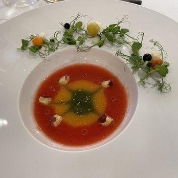 Opus at The Belfry House - Heirloom tomato gaspacho - New American Near Me - Delavan, Wisconsin Opus at The Belfry House - Heirloom tomato gaspacho - New American Near Me - Delavan, Wisconsin