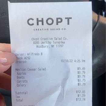 Chopt Creative Salad Co. - Salad Near Me - Woodbury, New York