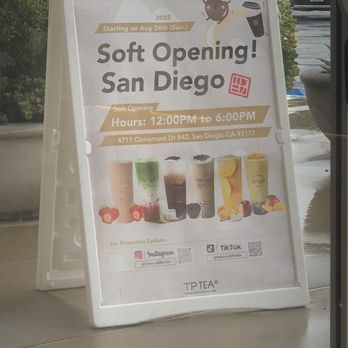 TP Tea - Soft opening hours - Bubble Tea Near Me - San Diego, California TP Tea - Soft opening hours - Bubble Tea Near Me - San Diego, California