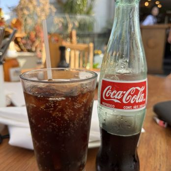 La Corriente - After 30 minutes waiting, we got our drinks.. Mexican Coca-Cola.... - Seafood Near Me - Coronado, California La Corriente - After 30 minutes waiting, we got our drinks.. Mexican Coca-Cola.... - Seafood Near Me - Coronado, California