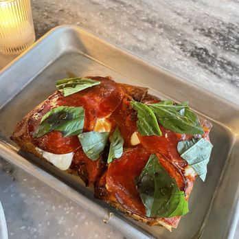 Tonino - Pepperoni hot honey slice - Italian Near Me - Jamaica Plain, Massachusetts Tonino - Pepperoni hot honey slice - Italian Near Me - Jamaica Plain, Massachusetts