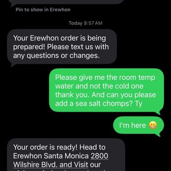 Erewhon - No response, so I asked the girl at to go to help me. She did. - Grocery Near Me - Santa Monica, California