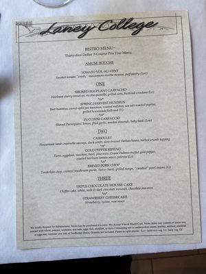 Menu photo 6 Laney Bistro Oakland, CA